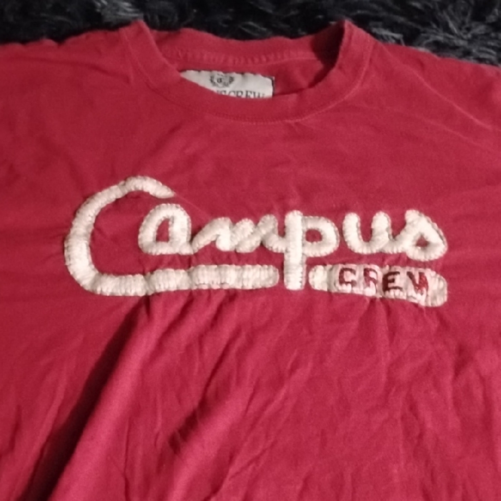 Campus Crew Red Short Sleeve Tee
